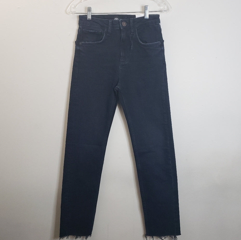 Zara Hi-Rise Ankle Length Blue Denim Size 0